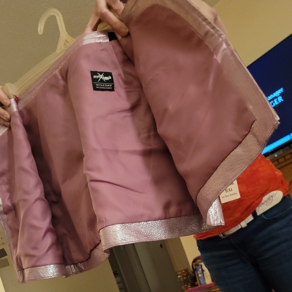 Genuine Wilsons Leather Designed by Maxima Barbie Doll Pink Vintage Skirt Suit. - Picture 4 of 9